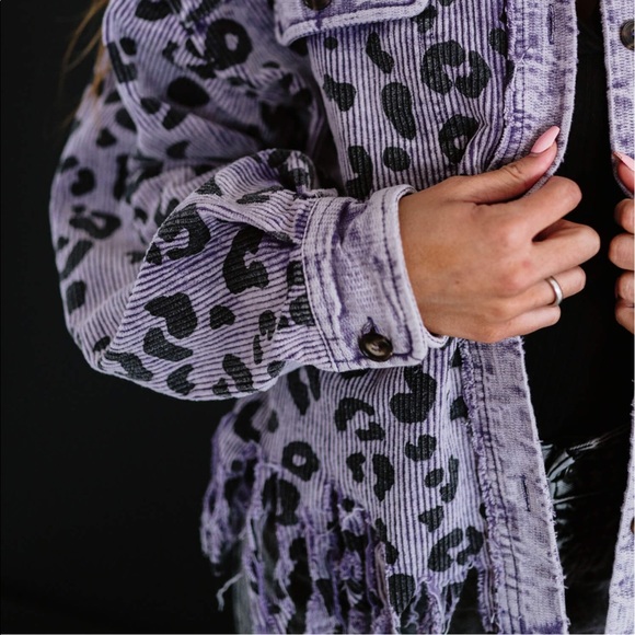 BIBI WILD THING CORDUROY FRINGE JACKET - Picture 8 of 8